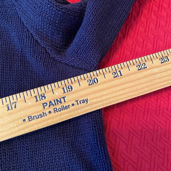 Ralph Lauren Women’s Navy Blue Crest Cardigan Sweater XL Nautical Logo Vintage - Picture 8 of 9